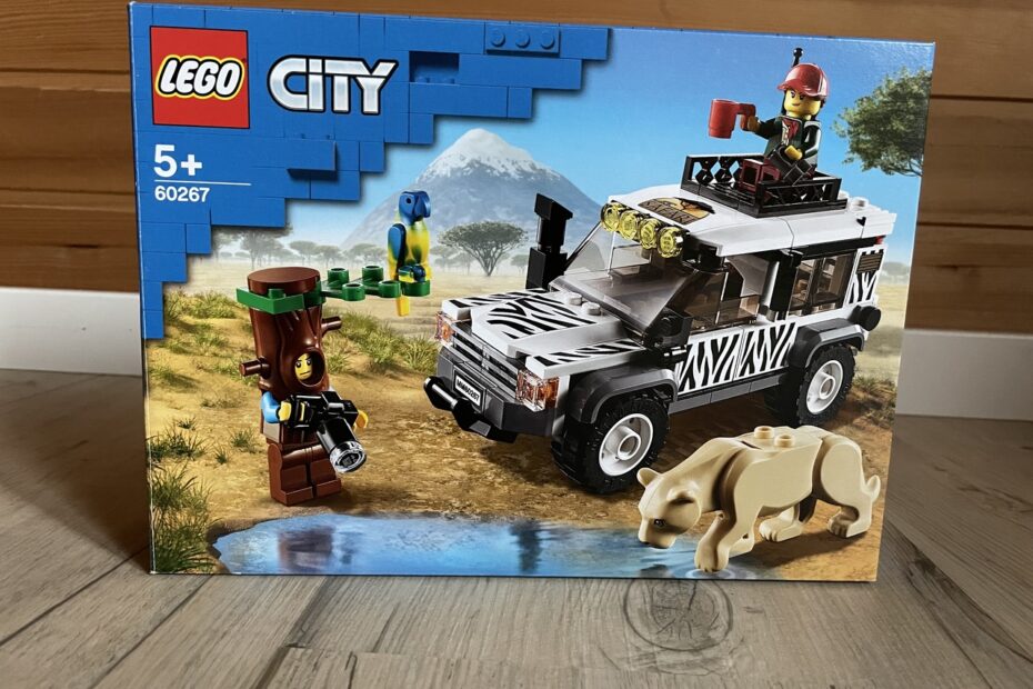 LEGO 60267 Safari Geländewagen – Box mit Savannen-Motiv