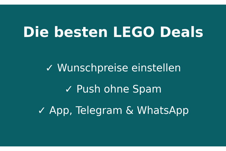 LEGO Schnäppchen finden mit Brick-Tracker: Preisentwicklung beobachten, Wunschlisten nutzen, App und Discord Deals