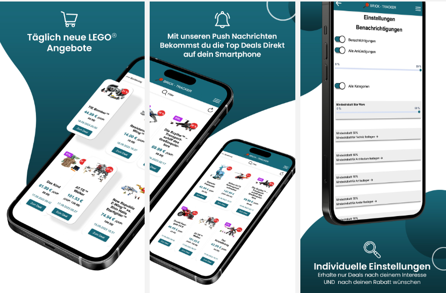 Brick-Tracker App Push-Benachrichtigung