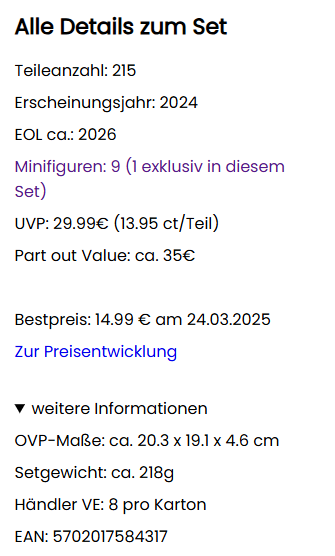 Alle Details zum Set
