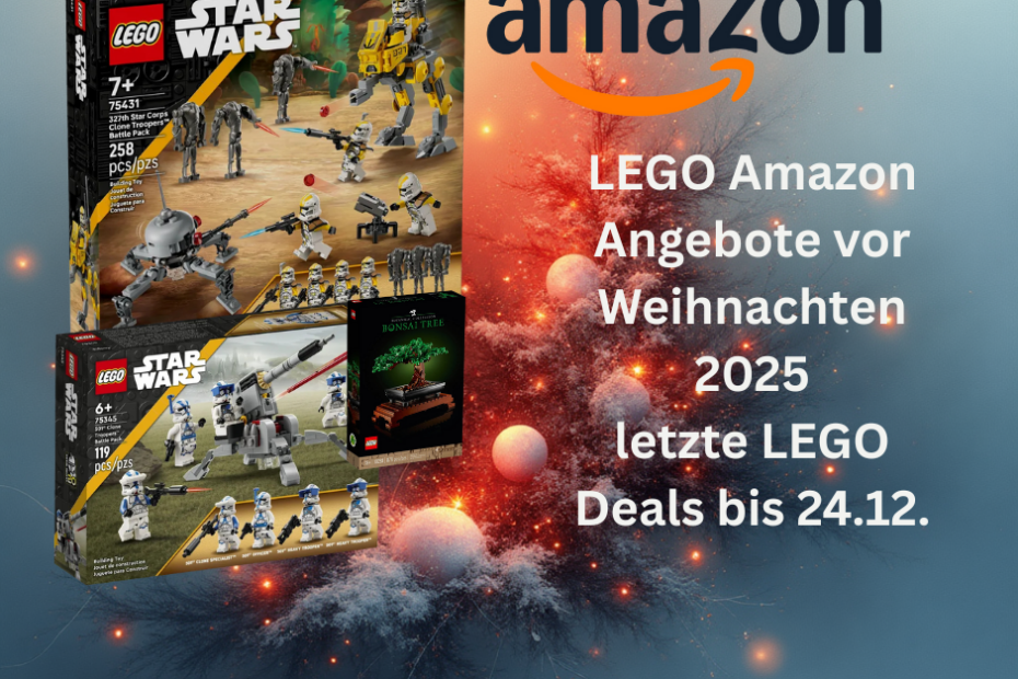 LEGO Angebote kurz vor Weihnachten 2025: Aktuelle Amazon LEGO Deals, Star Wars Rabatte & Geschenk-Tipps mit Lieferung bis 24.12. Jetzt sparen!