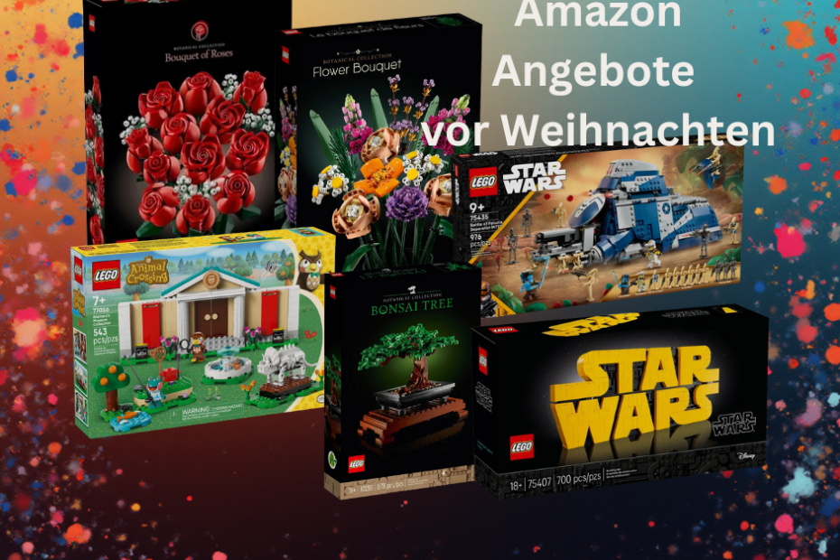 Aktuelle LEGO Amazon Angebote kurz vor Weihnachten: Rosenstrauß mit 46 %, MTT mit 41 %, One Piece, Bonsai & mehr im Überblick.