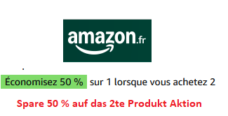 Spare 50 % auf das 2te Produkt