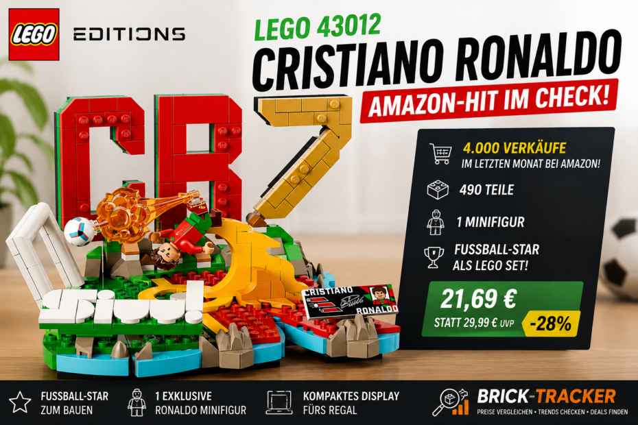 LEGO Cristiano Ronaldo, LEGO 43012, LEGO Editions, Ronaldo Minifigur, LEGO Fußball, LEGO Amazon Angebot