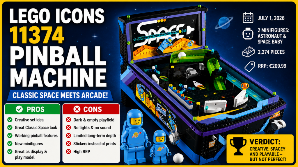 LEGO 11374 Pinball Machine: Cool or Too Expensive? - Brick-Tracker Blog