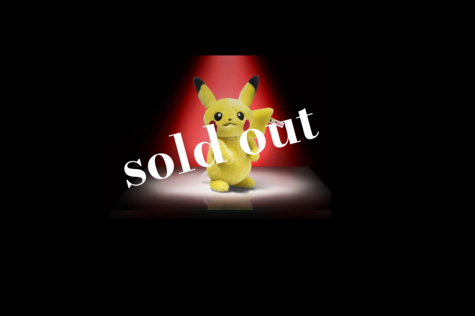 Pikachu ist ausverkauft