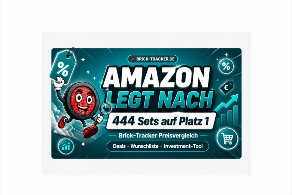 Amazon legt noch einmal nach: 444 LEGO Sets auf Platz 1!