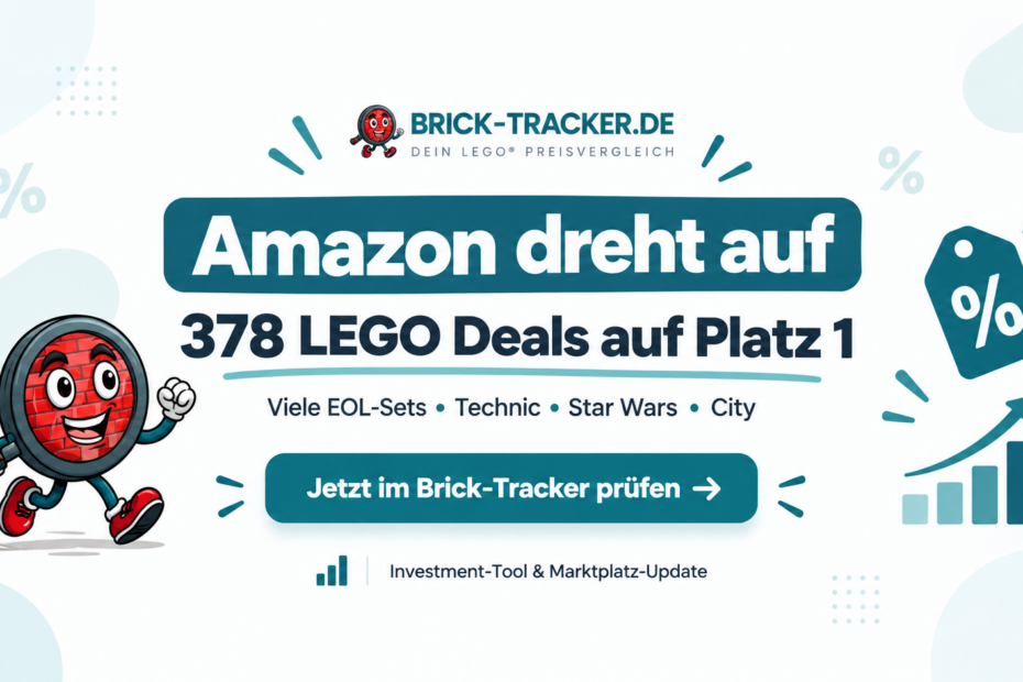 Amazon eskaliert bei LEGO: 378 Sets auf Platz 1