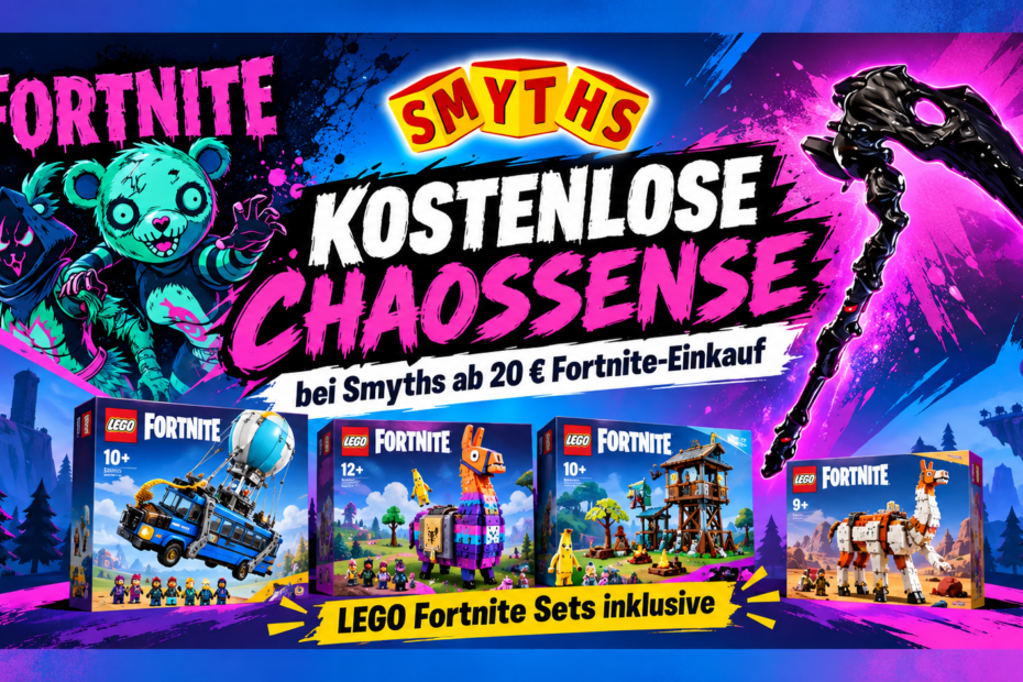 Kostenlose Chaossense und LEGO Fortnite-Sets