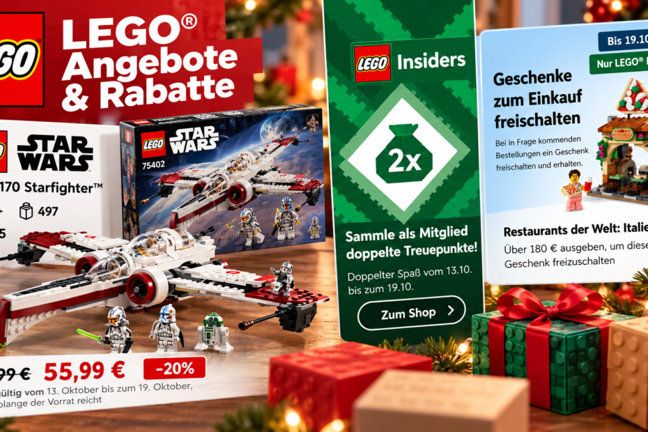 LEGO Weihnachtsangebote und doppelte Insiders-Punkte