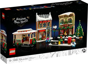 Lego Weihnachtlich geschmückte Hauptstraße