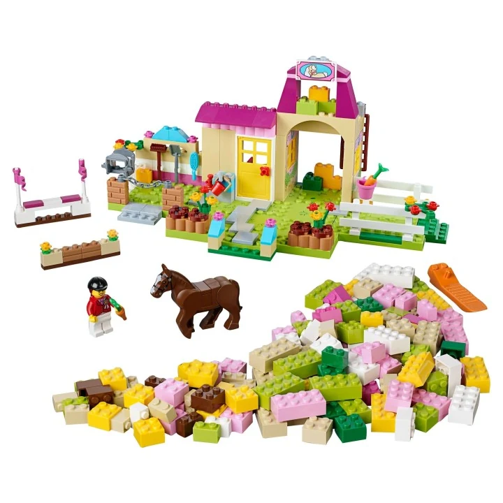 lego Juniors 10674 Große Steinebox Mädchen Ponyhof