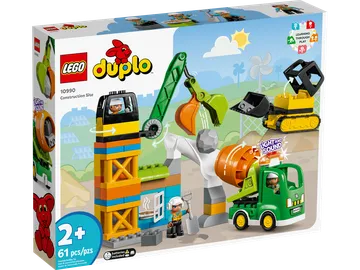 Lego Baustelle mit Baufahrzeugen