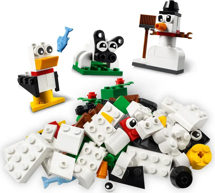 LEGO Classic 11012 Kreativ-Bauset mit weißen Steinen Bild 3