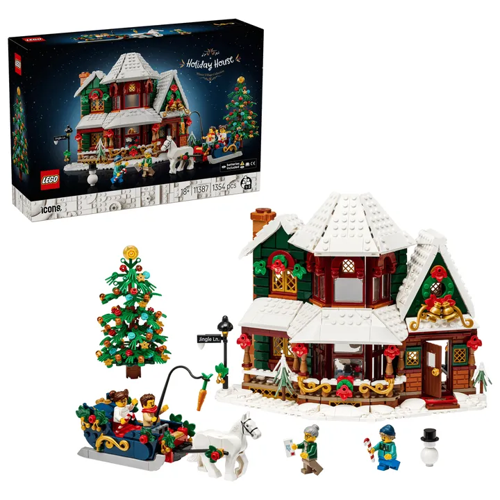 LEGO Icons 11387 Weihnachtshaus Bild 2