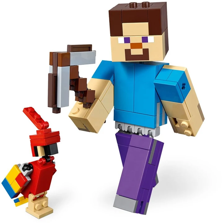 LEGO Minecraft 21148 BigFig Steve mit Papagei Bild 3