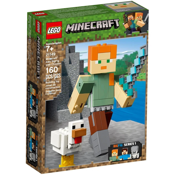 LEGO Minecraft 21149 BigFig Alex mit Huhn Bild 2