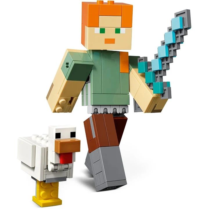 LEGO Minecraft 21149 BigFig Alex mit Huhn Bild 3