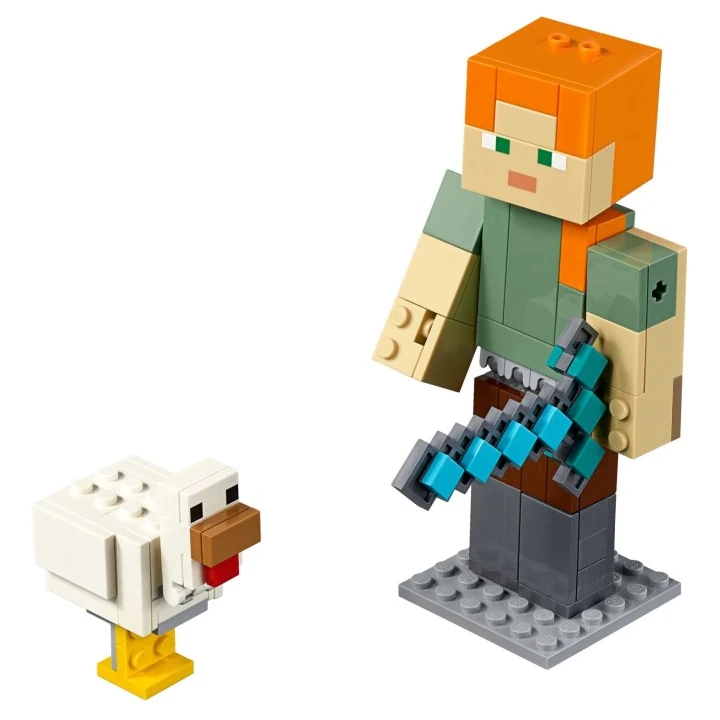 lego minecraft 21149 BigFig Alex mit Huhn