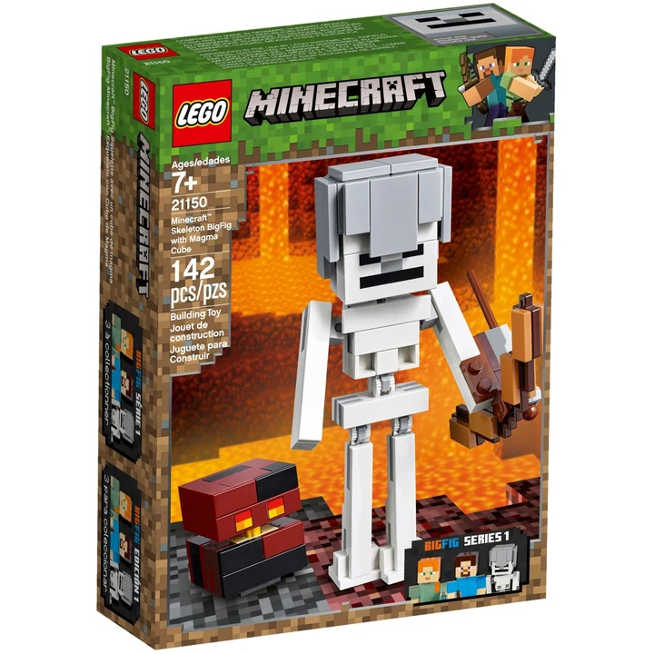 LEGO Minecraft 21150 BigFig Skelett mit Magmawürfel Bild 2