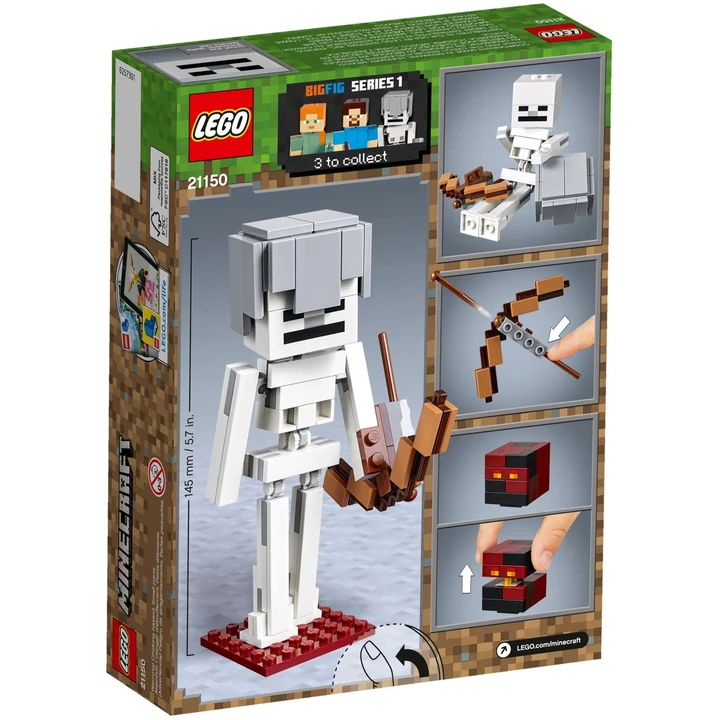 LEGO Minecraft 21150 BigFig Skelett mit Magmawürfel Bild 5