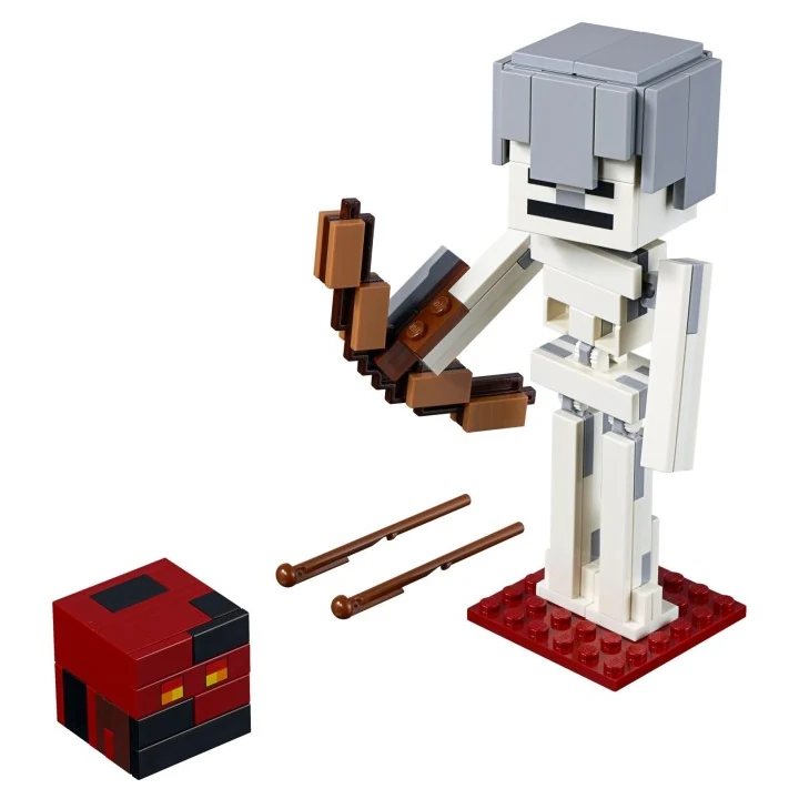 lego minecraft 21150 BigFig Skelett mit Magmawürfel
