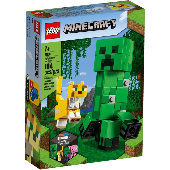 LEGO Minecraft 21156 BigFig Creeper™ und Ozelot Bild 2