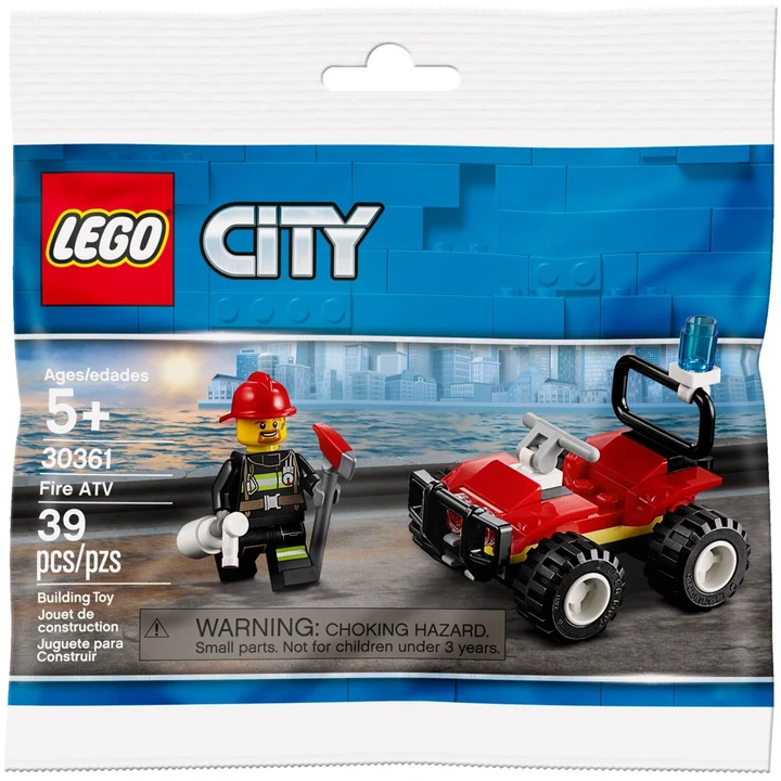 LEGO City 30361 Feuerwehr Quad Polybag Bild 4