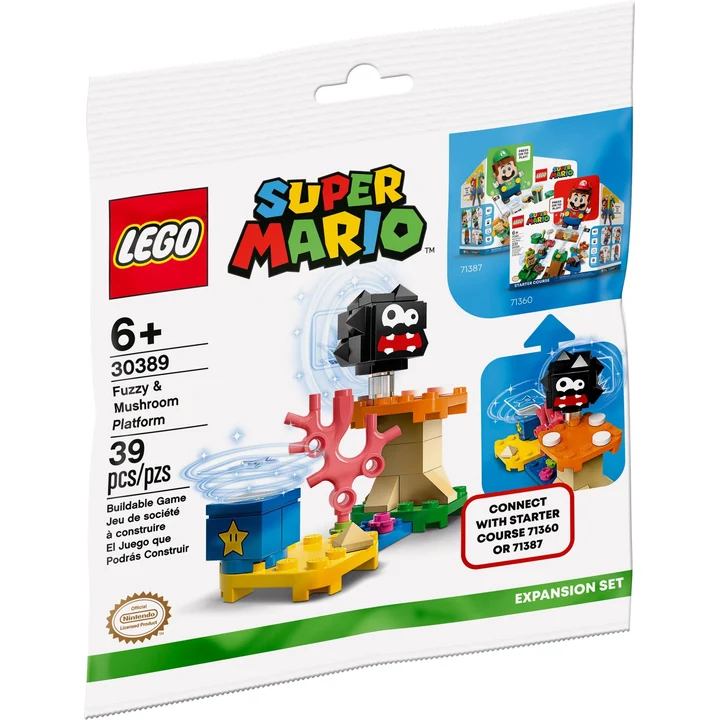 LEGO Super Mario 30389 Fuzzy &amp; Pilz-Plattform – Erweiterungsset Bild 2