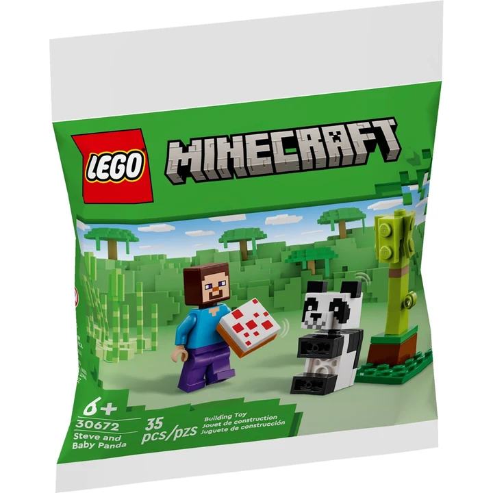 LEGO Minecraft 30672 Steve mit Baby-Panda Bild 2