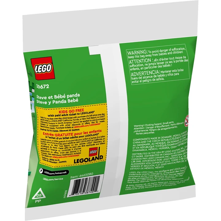 LEGO Minecraft 30672 Steve mit Baby-Panda Bild 3