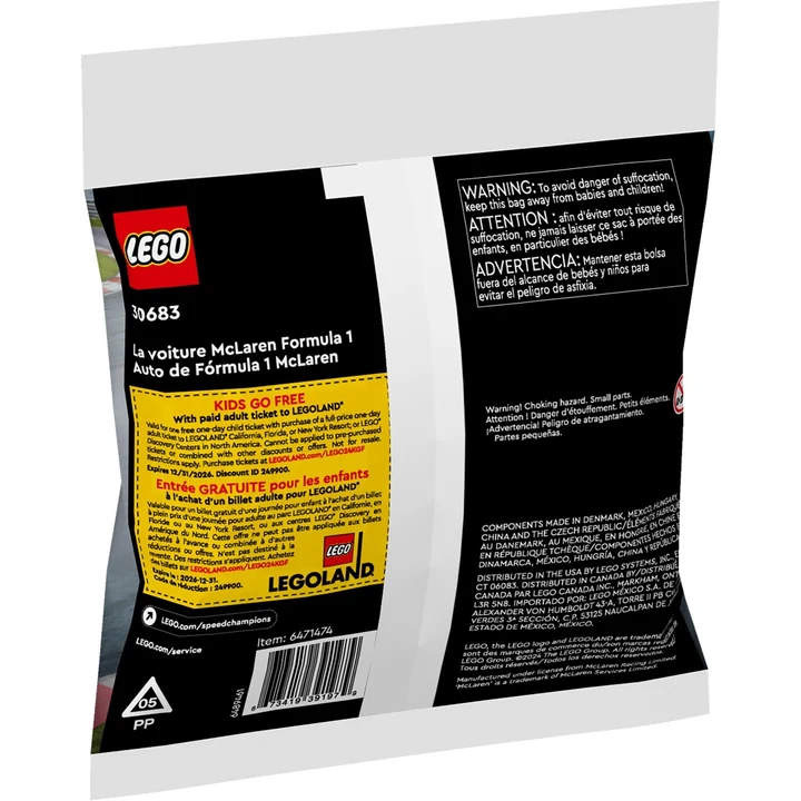 LEGO Speed Champions 30683 McLaren Formel-1 Auto Bild 3