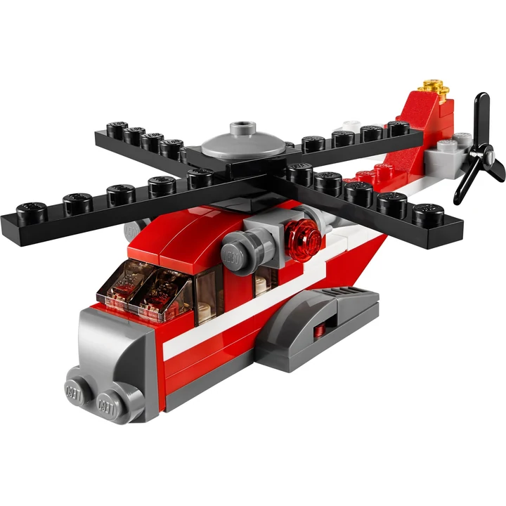 LEGO Creator 31013 Roter Hubschrauber Bild 3