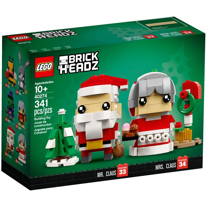 LEGO Brickheadz 40274 Herr und Frau Weihnachtsmann Bild 2