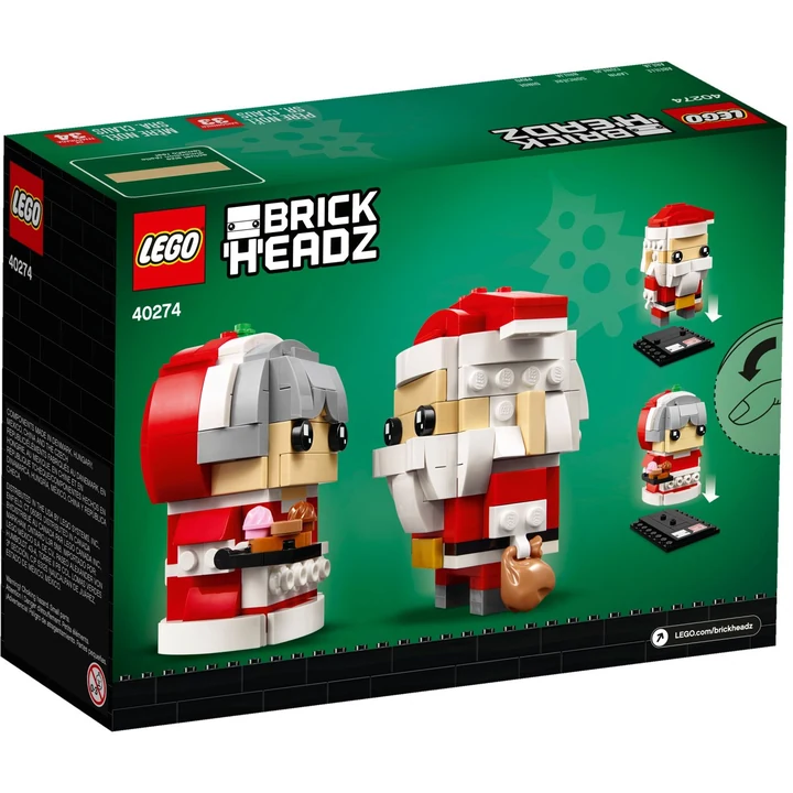 LEGO Brickheadz 40274 Herr und Frau Weihnachtsmann Bild 5