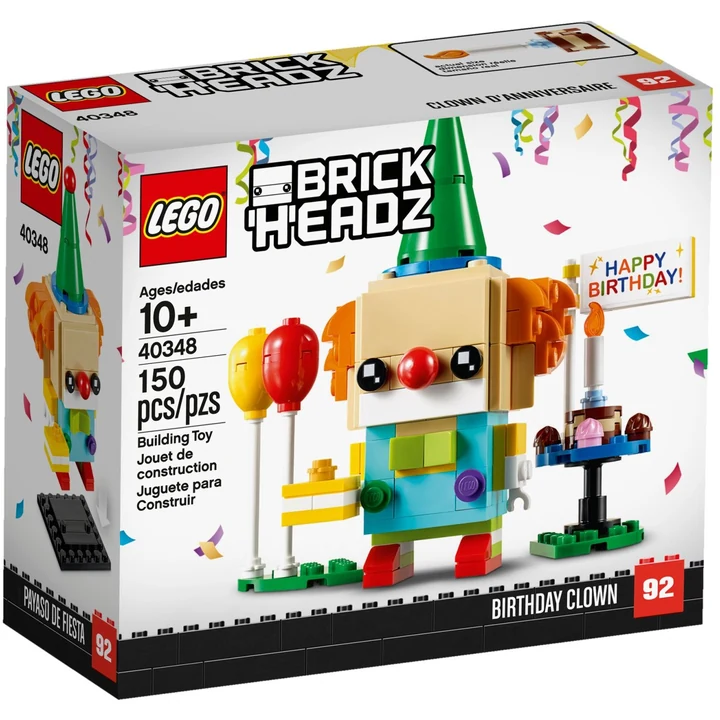LEGO Brickheadz 40348 Geburtstagsclown Bild 2