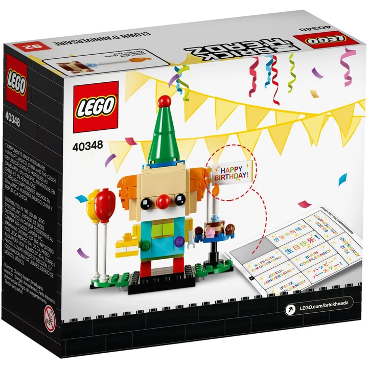 LEGO Brickheadz 40348 Geburtstagsclown Bild 4