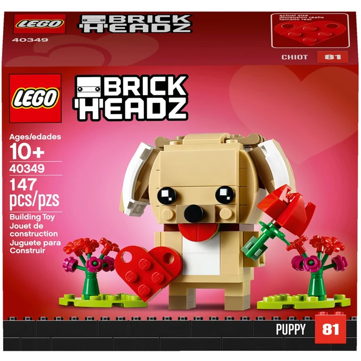 LEGO Brickheadz 40349 Valentinstag-Welpe Bild 4