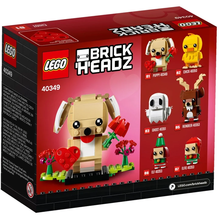 LEGO Brickheadz 40349 Valentinstag-Welpe Bild 5