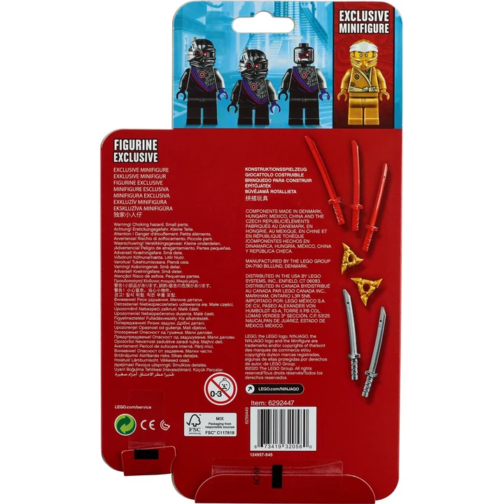 LEGO Ninjago 40374 Goldener Zane – Minifiguren-Zubehörset Bild 4