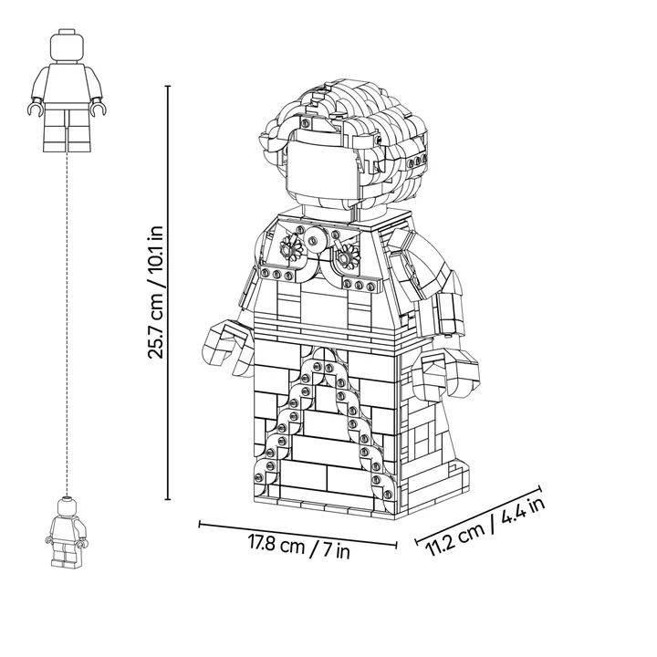 LEGO Minifiguren 40875 Große Frau Weihnachtsmann-Minifigur Bild 6