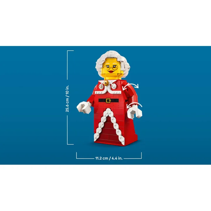 LEGO Minifiguren 40875 Große Frau Weihnachtsmann-Minifigur Bild 8