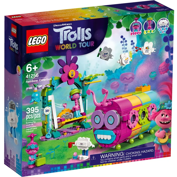 LEGO Trolls: World Tour 41256 Regenbogen-Raupenbus Bild 2