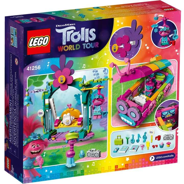 LEGO Trolls: World Tour 41256 Regenbogen-Raupenbus Bild 6