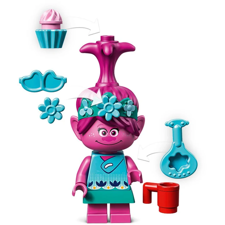LEGO Trolls: World Tour 41256 Regenbogen-Raupenbus Bild 8