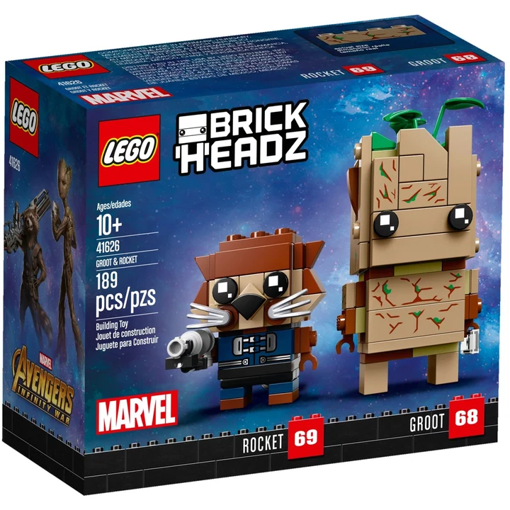 LEGO Brickheadz 41626 Groot und Rocket Bild 2