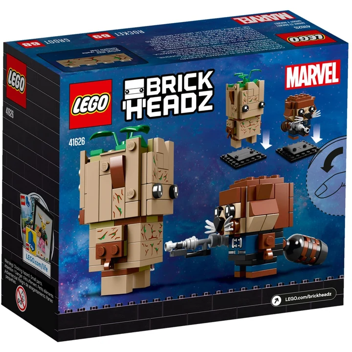 LEGO Brickheadz 41626 Groot und Rocket Bild 4
