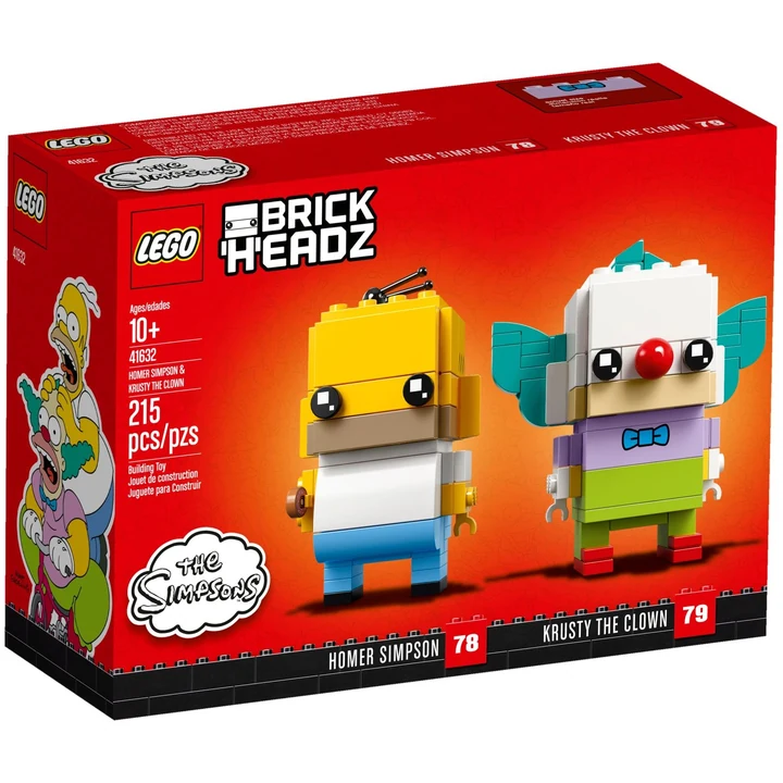 LEGO Brickheadz 41632 Homer Simpson und Krusty der Clown Bild 2