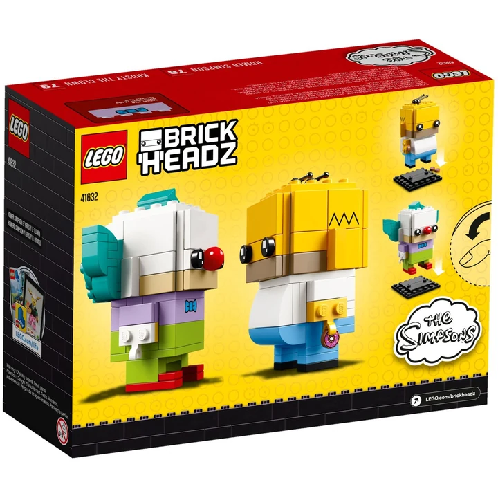 LEGO Brickheadz 41632 Homer Simpson und Krusty der Clown Bild 3