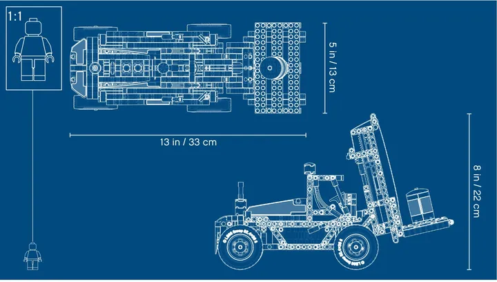LEGO Technic 42079 Schwerlast-Gabelstapler Bild 6